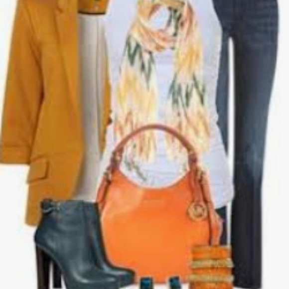 Coldwater Creek Jacket Sz S Mustard Yellow SPORTY Boho Bohemian Preppy Riding - Picture 14 of 16